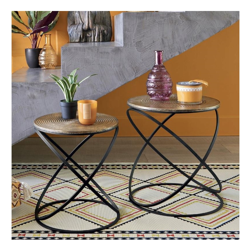 SET 2x Stolić za odlaganje ETNIK