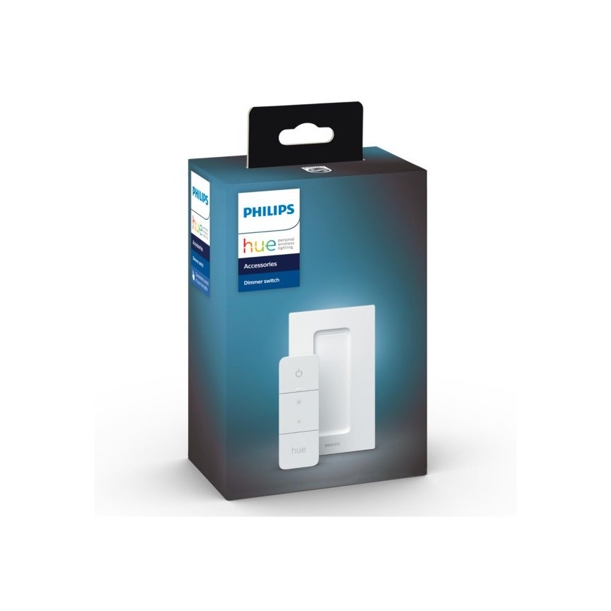 Komplet 2x prigušive LED žarulje Philips Hue WHITE AMBIANCE GU10/4,2W/230V  2200-6500K + prekidač za prigušivanje