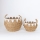 SET 2x Slamnata košara bež/bijela 32x16,5x18/24x23,5x26 cm