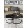 SET 2x Stolić za kavu BORA pr. 57/75 cm crna