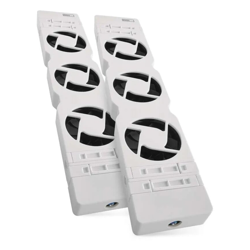 SET 2x Ventilator ispod radijatora 5/230V bijela