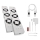 SET 2x Ventilator za radijator 5/230V bijela