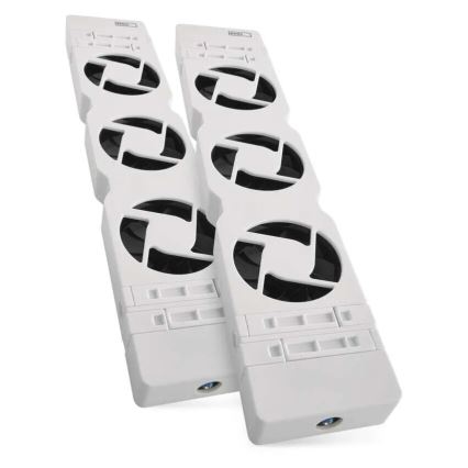 SET 2x Ventilator za radijator 5/230V bijela