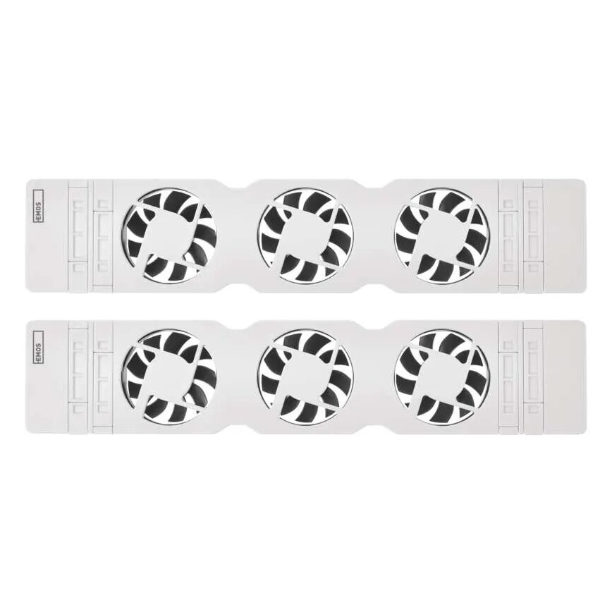 SET 2x Ventilator za radijator 5/230V bijela