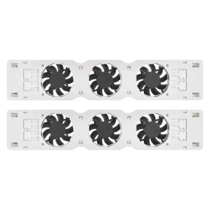 SET 2x Ventilator za radijator 5/230V bijela