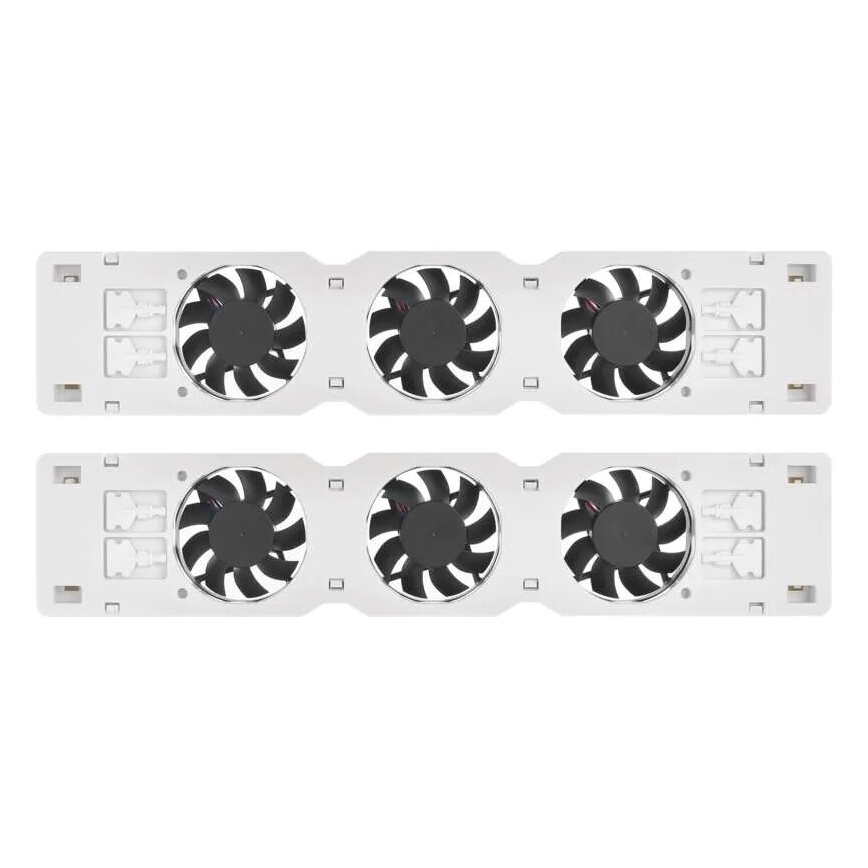SET 2x Ventilator za radijator 5/230V bijela