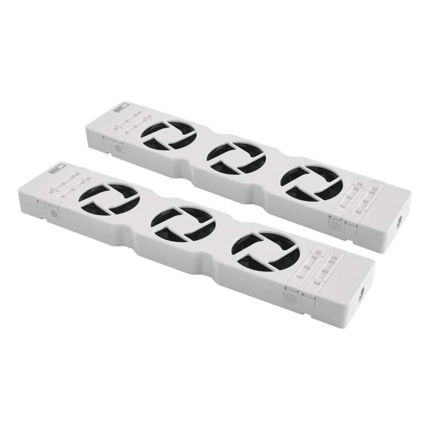 SET 2x Ventilator za radijator 5/230V bijela