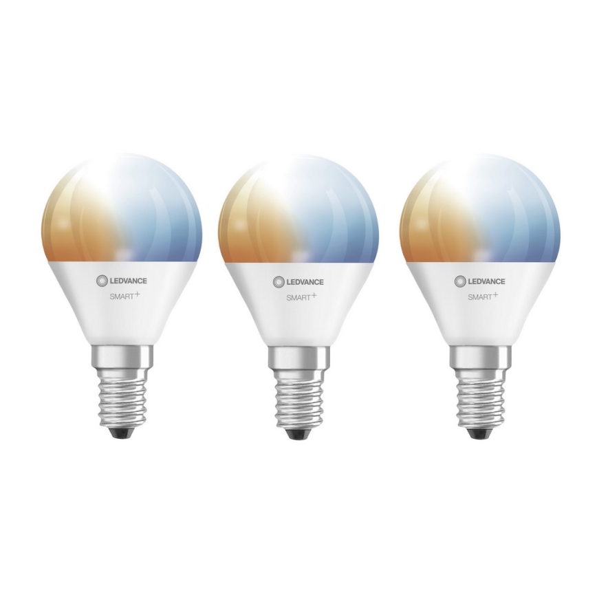 SET 3x LED Prigušiva žarulja SMART+ E14/5W/230V 2700K-6500K Wi-Fi - Ledvance