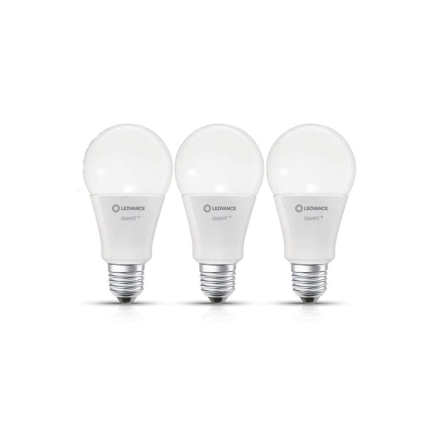 SET 3x LED Prigušiva žarulja SMART+ E27/14W/230V 2700K-6500K  Wi-Fi - Ledvance