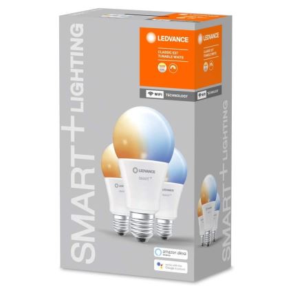 SET 3x LED Prigušiva žarulja SMART+ E27/14W/230V 2700K-6500K  Wi-Fi - Ledvance