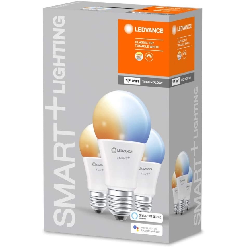 SET 3x LED Prigušiva žarulja SMART+ E27/9,5W/230V 2700K-6500K Wi-Fi - Ledvance