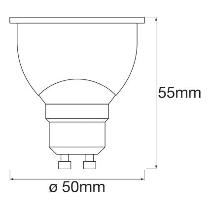 SET 3x LED Prigušiva žarulja SMART+ GU10/5W/230V 2700K Wi-Fi - Ledvance