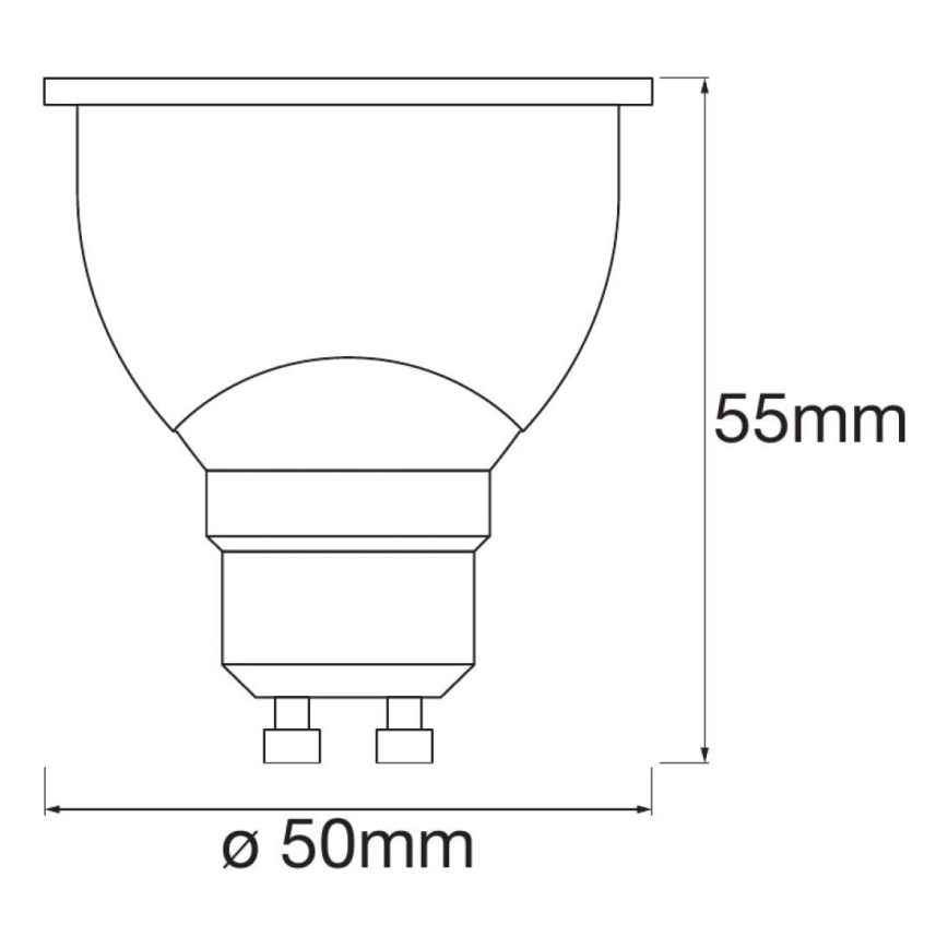 SET 3x LED Prigušiva žarulja SMART+ GU10/5W/230V 2700K Wi-Fi - Ledvance