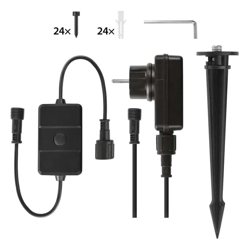 SET 3x LED RGBIC Prigušivi vanjski reflektor GoSmart LED/14W/230V 3000-6500K IP65 Wi-Fi Tuya