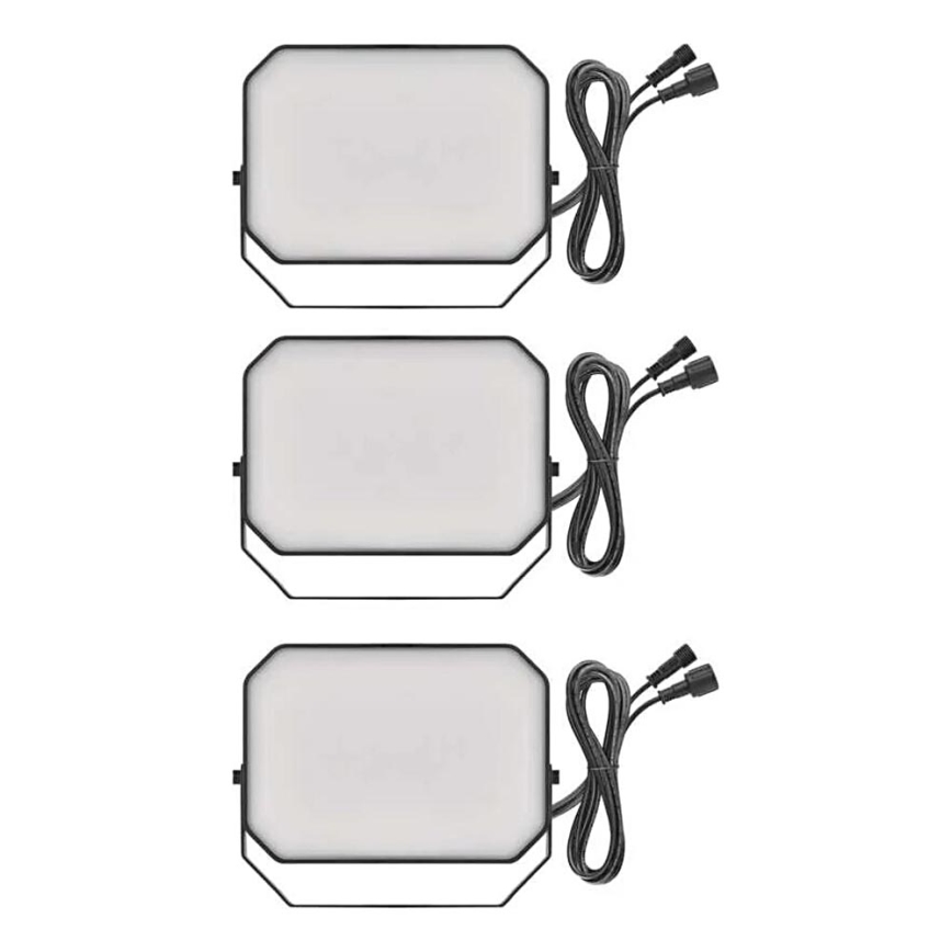 SET 3x LED RGBIC Prigušivi vanjski reflektor GoSmart LED/14W/230V 3000-6500K IP65 Wi-Fi Tuya