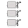 SET 3x LED RGBIC Prigušivi vanjski reflektor GoSmart LED/14W/230V 3000-6500K IP65 Wi-Fi Tuya