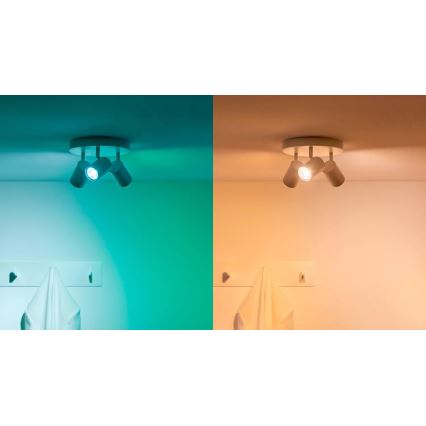 SET 3x LED RGBW Prigušiva žarulja PAR16 GU10/4,7W/230V 2200-6500K Wi-Fi - WiZ