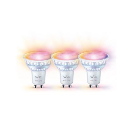 SET 3x LED RGBW Prigušiva žarulja PAR16 GU10/4,7W/230V 2200-6500K Wi-Fi - WiZ