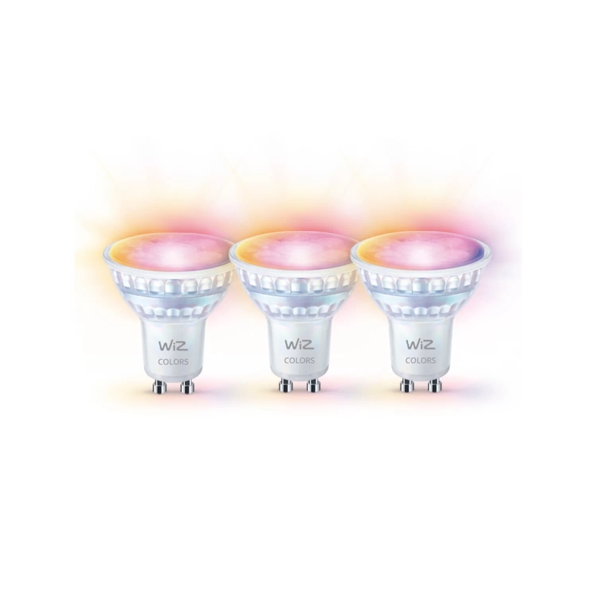 SET 3x LED RGBW Prigušiva žarulja PAR16 GU10/4,7W/230V 2200-6500K Wi-Fi - WiZ