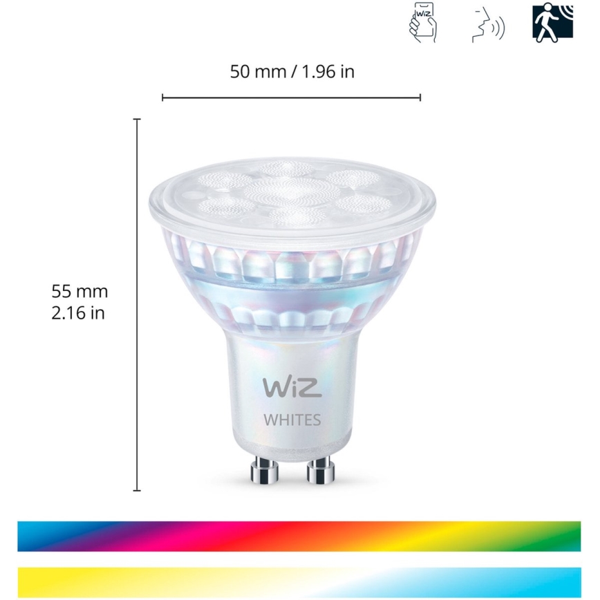 SET 3x LED RGBW Prigušiva žarulja PAR16 GU10/4,7W/230V 2200-6500K Wi-Fi - WiZ