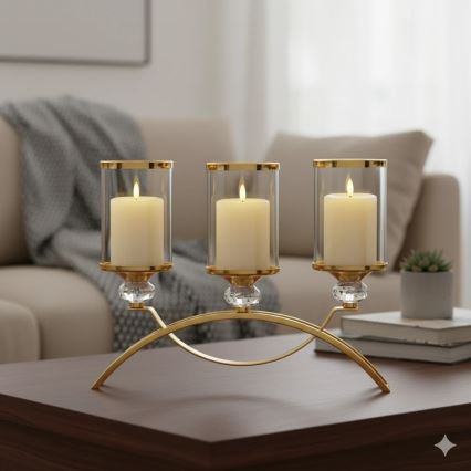 SET 3x LED svijeća BRILLO LED/3xAAA krem boje + daljinski upravljač