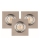 SET 3x LED Ugradbena svjetiljka VITAR 1xGU10/5W/230V CRI 90 beton – FSC certificirano