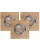SET 3x LED Ugradbena svjetiljka VITAR 1xGU10/5W/230V CRI 90 hrast