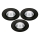 SET 3x LED Ugradbena svjetiljka za kupaonicu LED/5,5W/230V 2700K IP65 crna