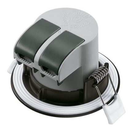 SET 3x LED Ugradbena svjetiljka za kupaonicu LED/5,5W/230V 2700K IP65 crna