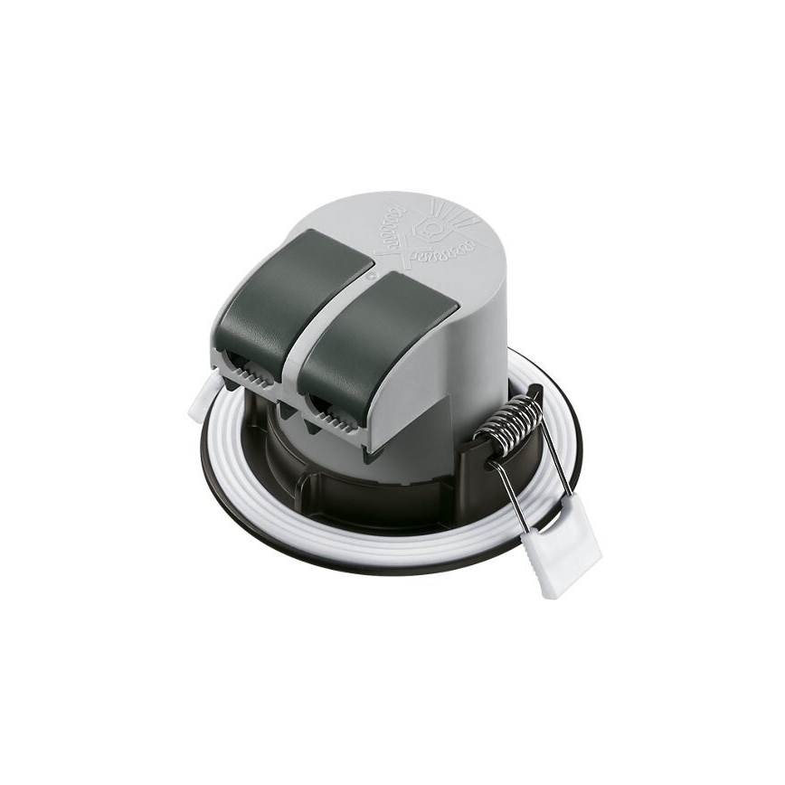SET 3x LED Ugradbena svjetiljka za kupaonicu LED/5,5W/230V 2700K IP65 crna