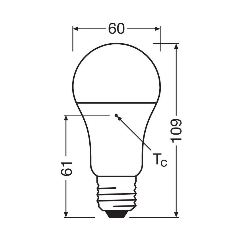 SET 3x LED Žarulja A60 E27/10W/230V 2700K