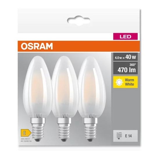 SET 3x LED Žarulja B40 E14/4W/230V 2700K - Osram