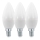 SET 3x LED Žarulja C37 E14/6W/230V 3000K - Eglo 12884