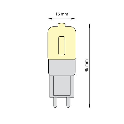 SET 3x LED Žarulja ECOLINE G9/2,5W/230V 3000K - Brilagi