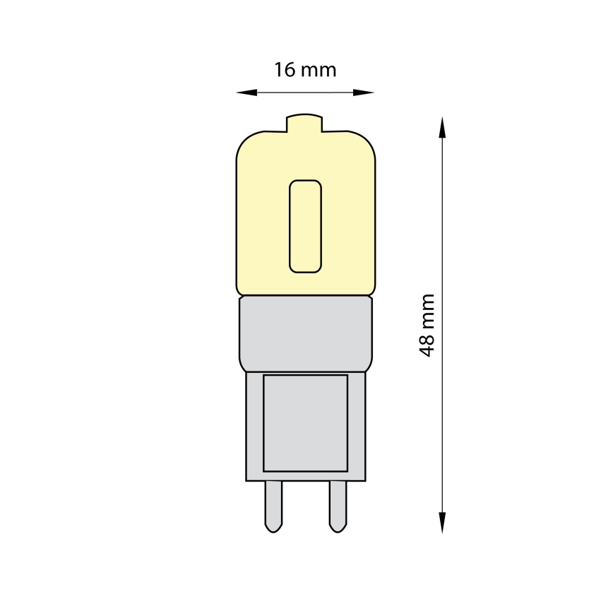 SET 3x LED Žarulja ECOLINE G9/2,5W/230V 3000K - Brilagi