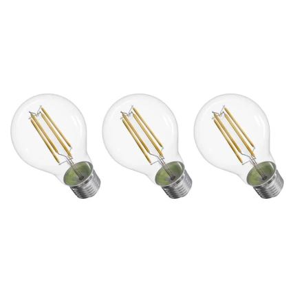 SET 3x LED Žarulja FILAMENT A60 E27/3,8W/230V 2700K Energetski razred A