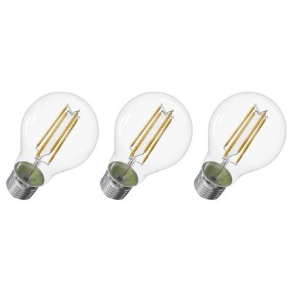 SET 3x LED Žarulja FILAMENT A60 E27/5W/230V 2700K Energetski razred A