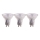 SET 3x LED Žarulja GU10/4,5W/230V 4000K