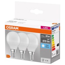 SET 3x LED Žarulja P40 E14/5W/230V 4000K - Osram