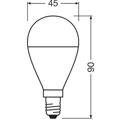 SET 3x LED Žarulja P45 E14/7,5W/230V 3000K - Osram