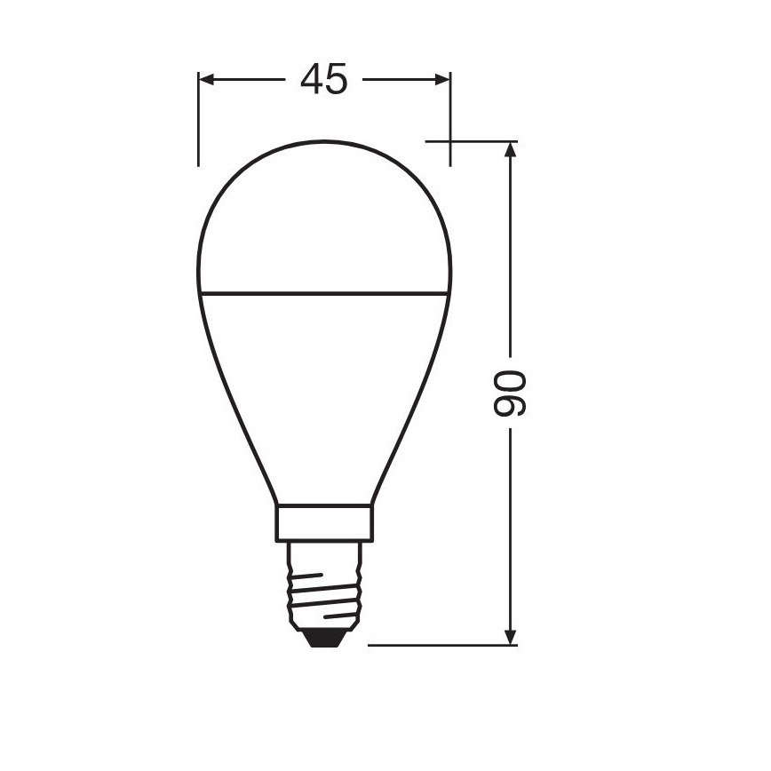 SET 3x LED Žarulja P45 E14/7,5W/230V 3000K - Osram