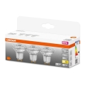 SET 3x LED Žarulja PAR16 GU10/2,6W/230V 2700K - Osram