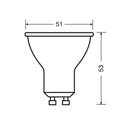 SET 3x LED Žarulja PAR16 GU10/2,6W/230V 2700K - Osram