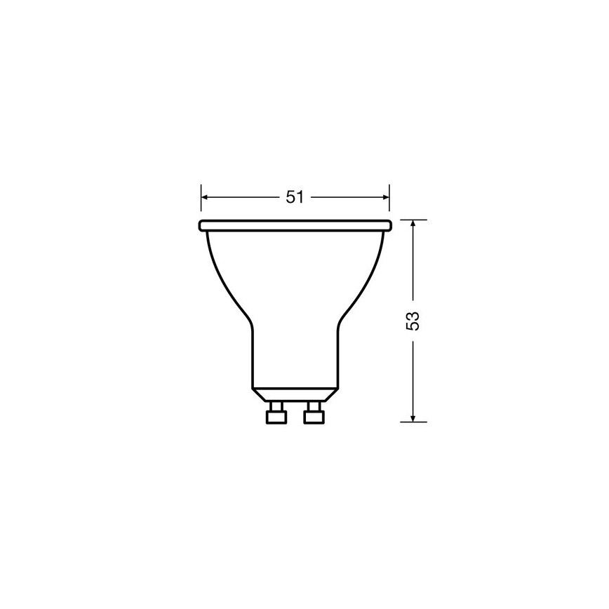 SET 3x LED Žarulja PAR16 GU10/2,6W/230V 2700K - Osram