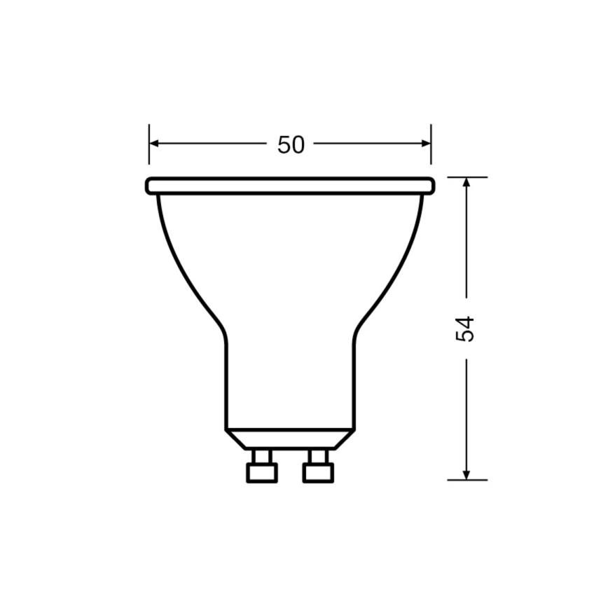 SET 3x LED Žarulja PAR16 GU10/2,8W/230V 2700K 120° - Osram