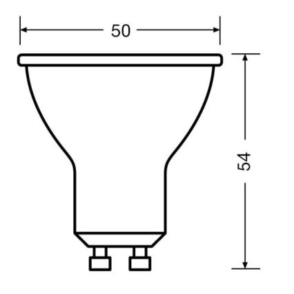 SET 3x LED Žarulja PAR16 GU10/6,9W/230V 2700K 36° - Osram