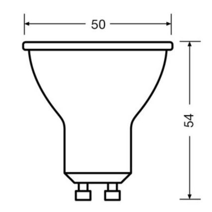 SET 3x LED Žarulja PAR16 GU10/6,9W/230V 6500K - Osram