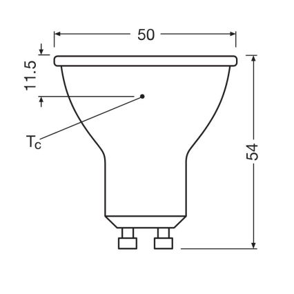 SET 3x LED Žarulja PAR16 GU10/6,9W/230V 6500K - Osram