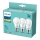 SET 3x LED Žarulja Philips A60 E27/10W/230V 2700K