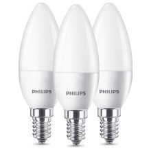 SET 3x LED Žarulja Philips B35 E14/5,5W/230V